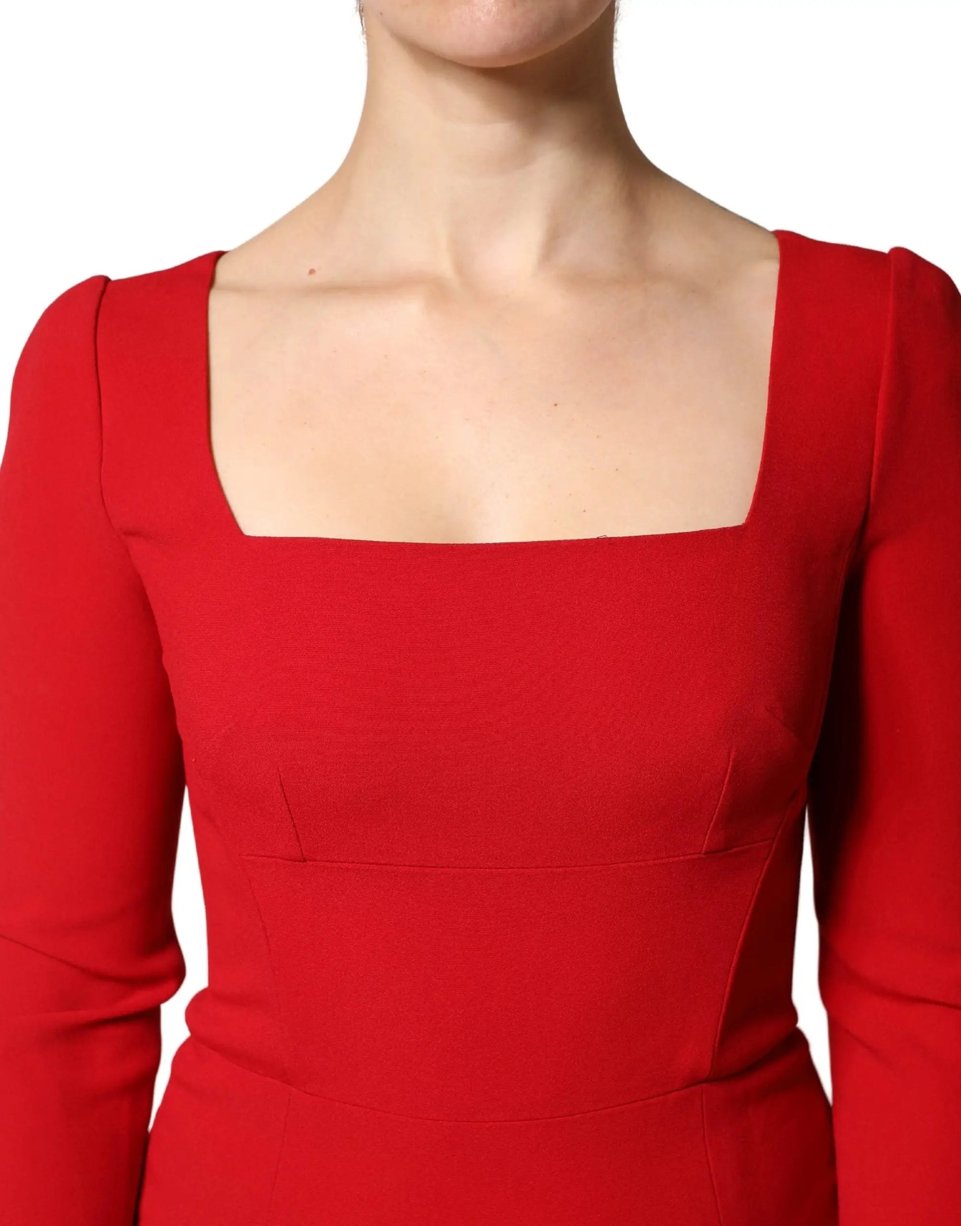 Dolce & Gabbana Red Viscose Sheath Bodycon Mermaid Dress by Dolce & Gabbana