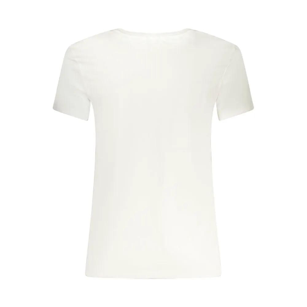 Guess Jeans White Cotton Men's V-Neck T-Shirt by Guess Jeans