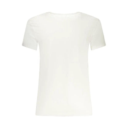 Guess Jeans White Cotton Men's V-Neck T-Shirt by Guess Jeans