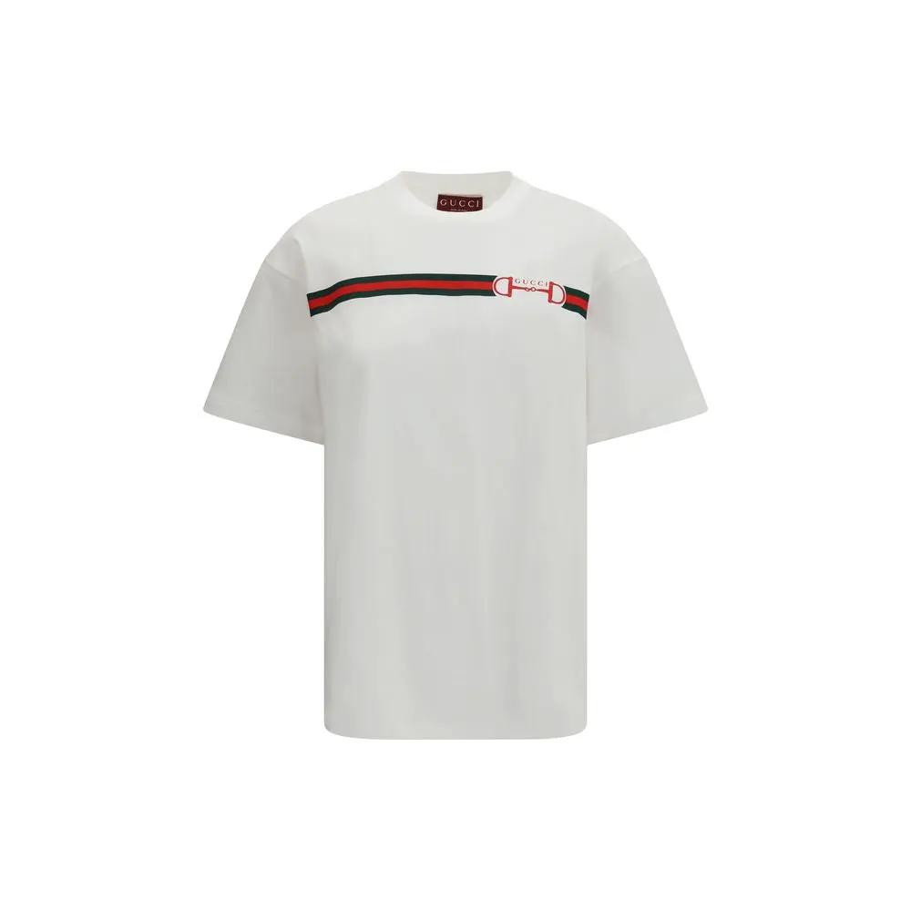 Gucci White Cotton T-Shirt by Gucci