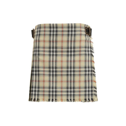 Burberry Multicolor Wool Oves Aries Mini Skirt