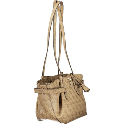 Guess Jeans Beige Polyurethane Women Handbag by Guess Jeans