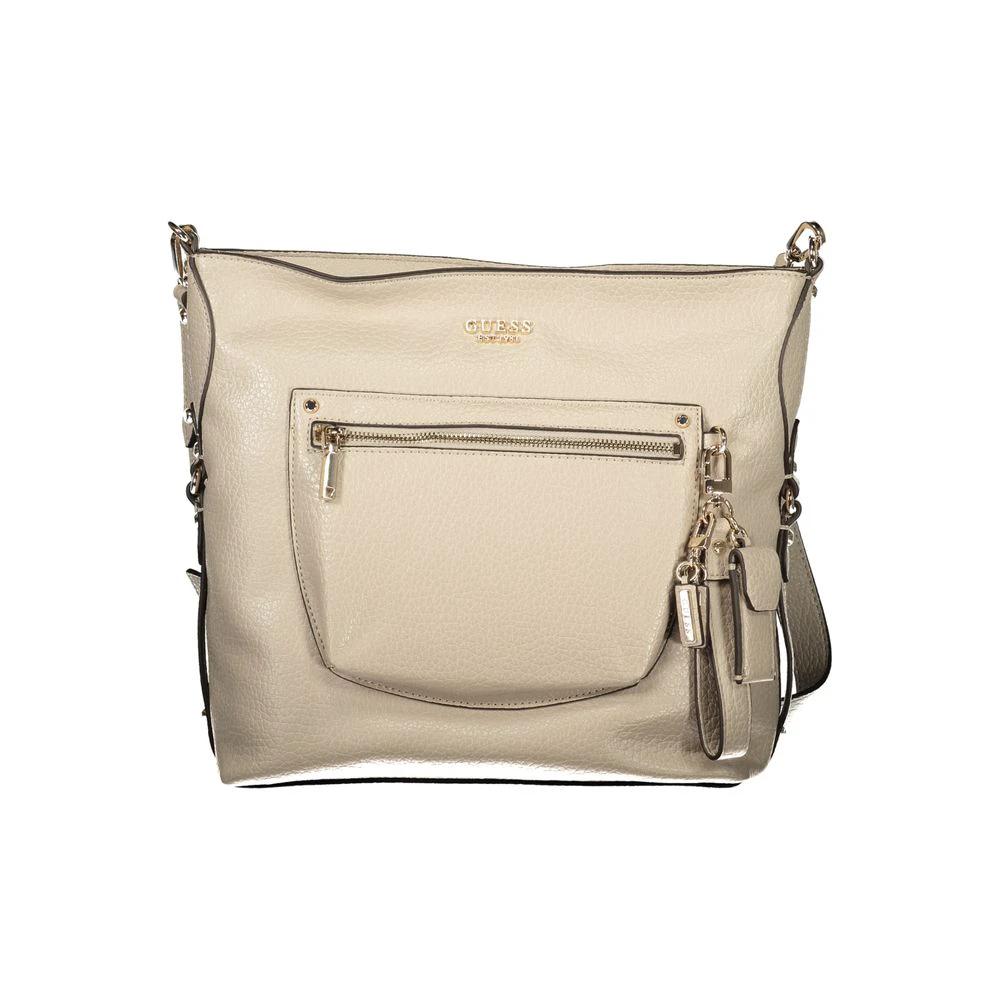 Guess Jeans Beige Polyurethane Women's Handbag by Guess Jeans