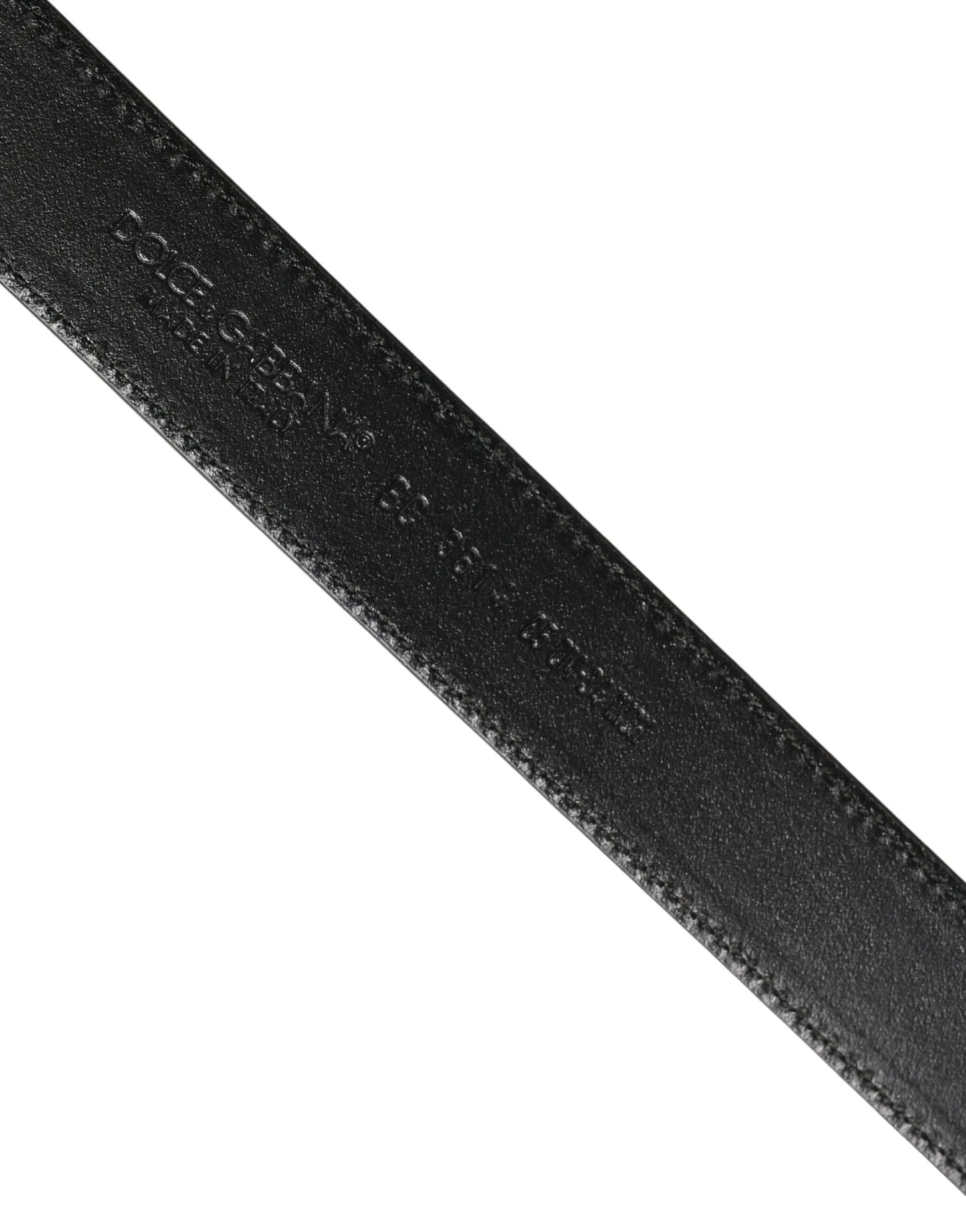 Dolce & Gabbana Men Brown Classic Leather Metal Buckle Belt by Dolce & Gabbana