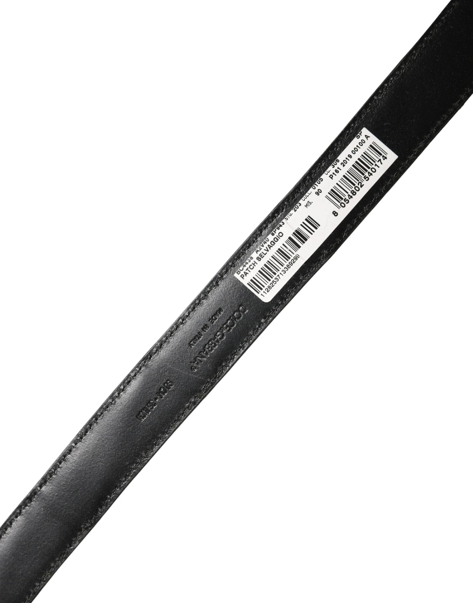 Dolce & Gabbana Men Multicolor Leather Metal Buckle Belt by Dolce & Gabbana