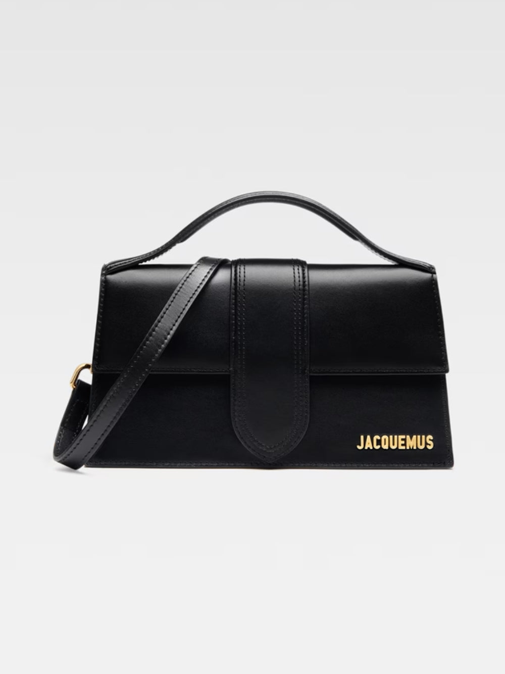 Sac à main Jacquemus femme Le Grand Bambino en cuir noir – 213BA007-3000-990