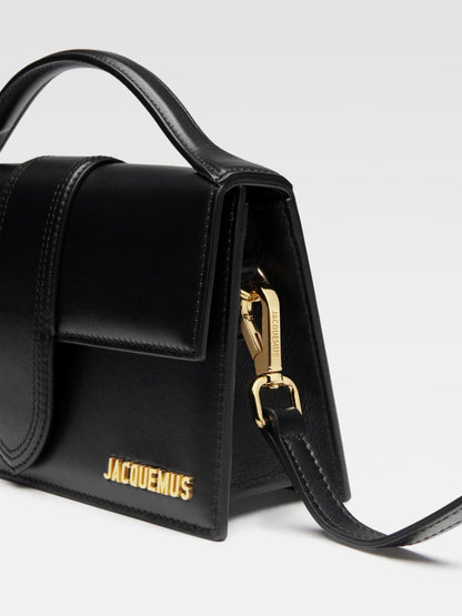 Sac à main Jacquemus femme Le Grand Bambino en cuir noir – 213BA007-3000-990