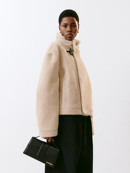 Sac à main Jacquemus femme Le Grand Bambino en cuir noir – 213BA007-3000-990