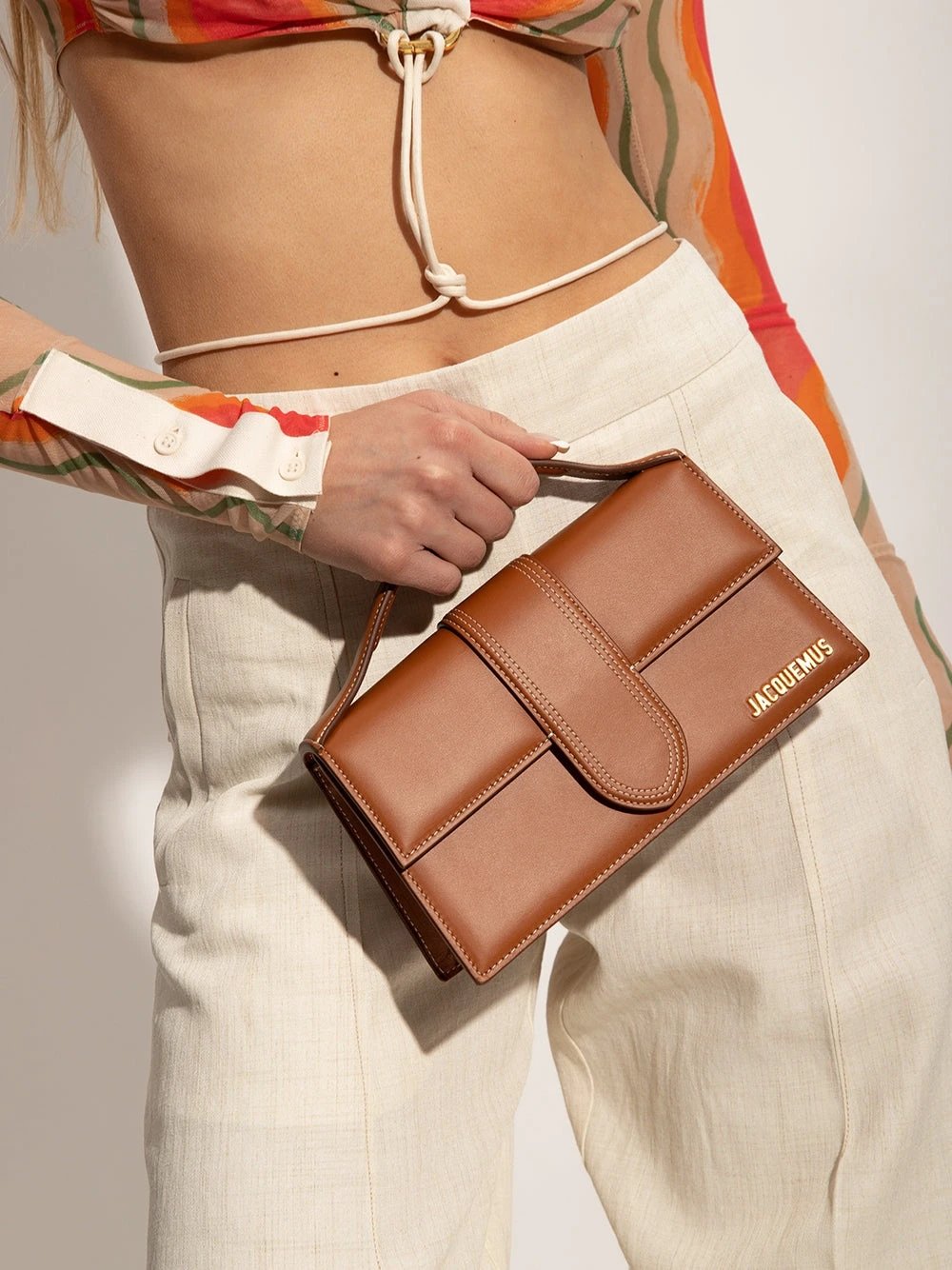 Jacquemus Light brown Leather Le Grand Bambino Handbag by Jacquemus