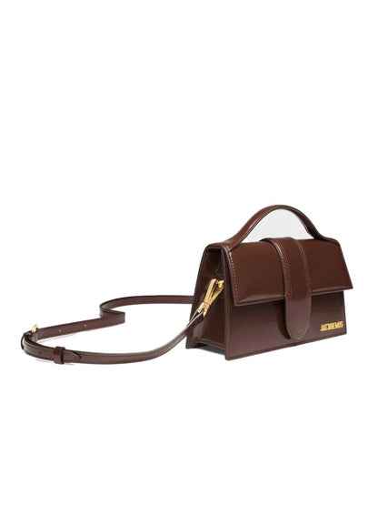 Jacquemus Midnight brown Leather Le Grand Bambino Handbag by Jacquemus
