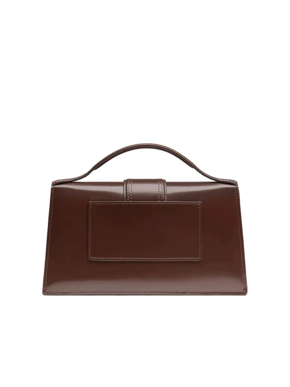 Jacquemus Midnight brown Leather Le Grand Bambino Handbag by Jacquemus