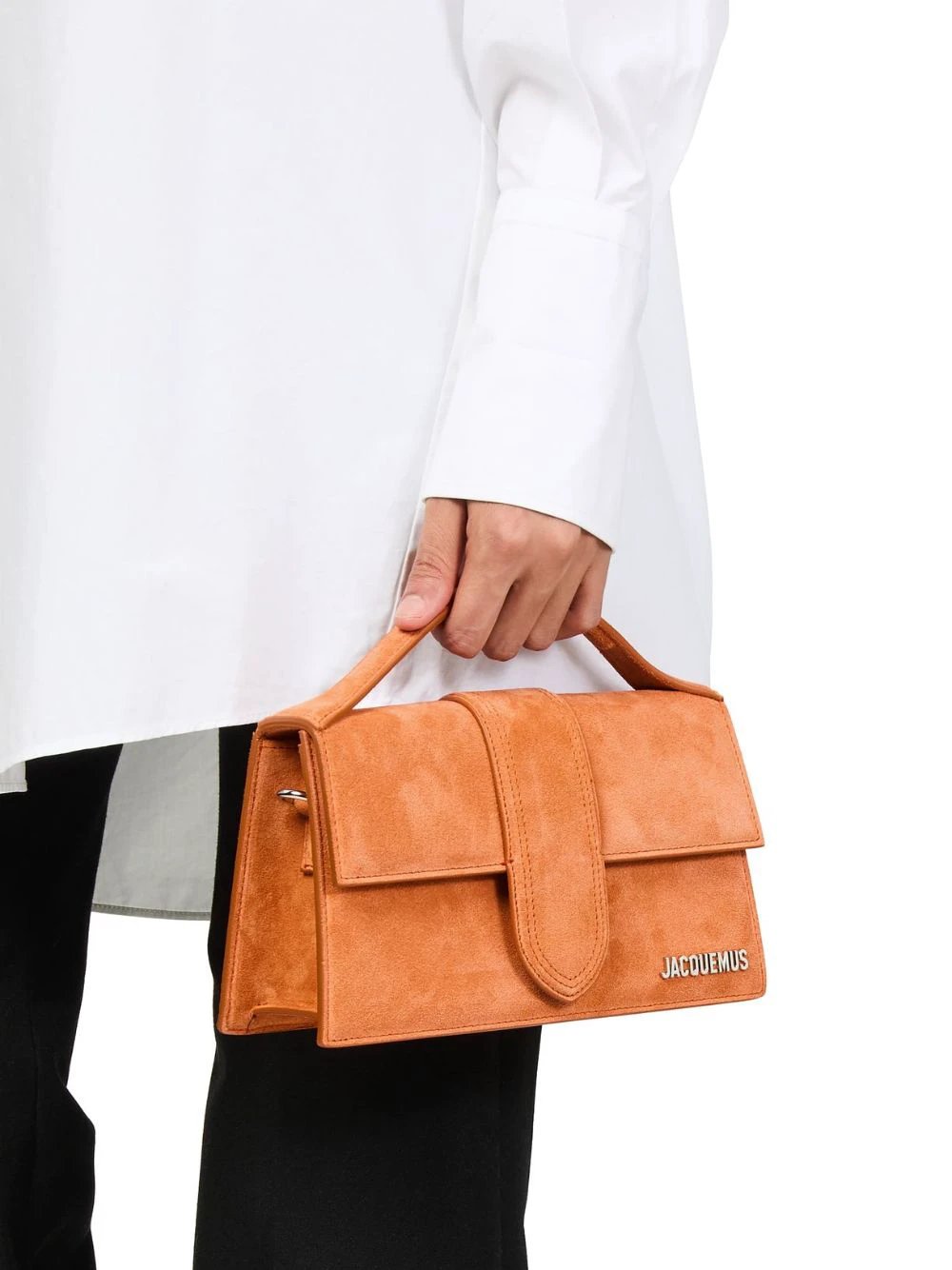 Jacquemus Terracotta Leather Le Grand Bambino Handbag by Jacquemus