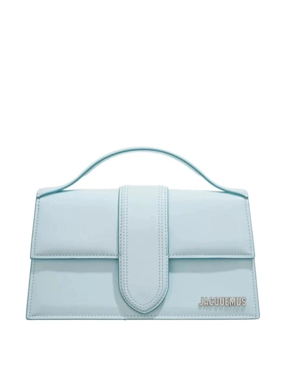 Jacquemus Pale blue Leather Le Grand Bambino Handbag by Jacquemus