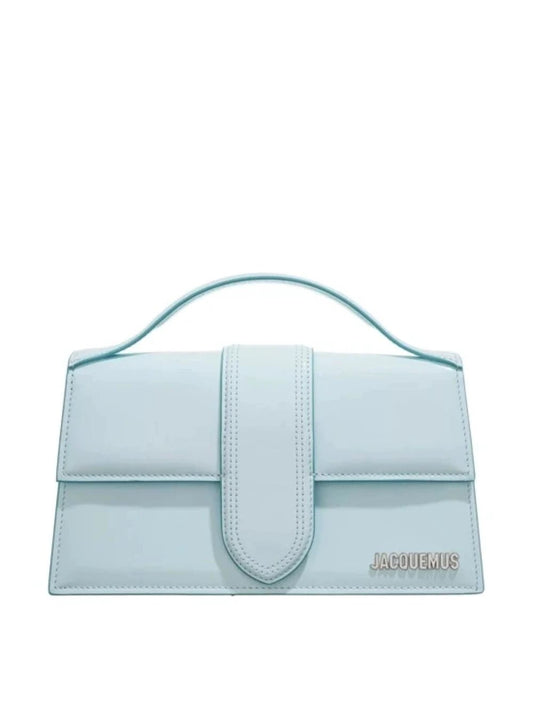 Jacquemus Pale blue Leather Le Grand Bambino Handbag by Jacquemus