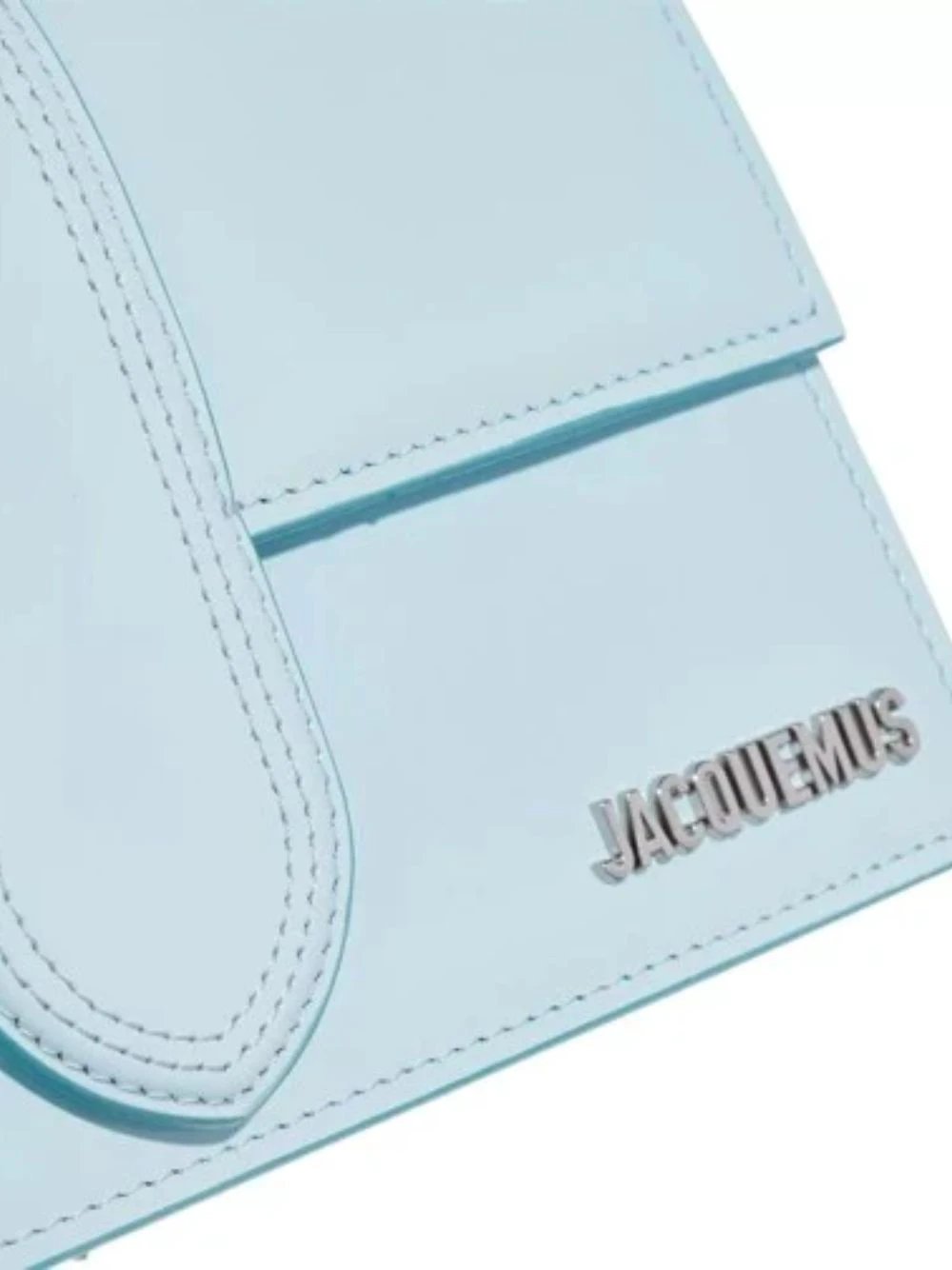 Jacquemus Pale blue Leather Le Grand Bambino Handbag by Jacquemus