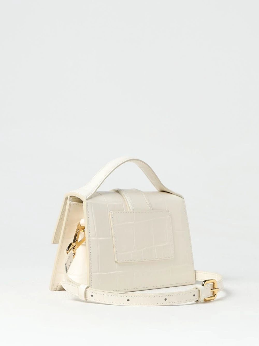 Jacquemus Ivory Cocco Le Grand Bambino Handbag by Jacquemus