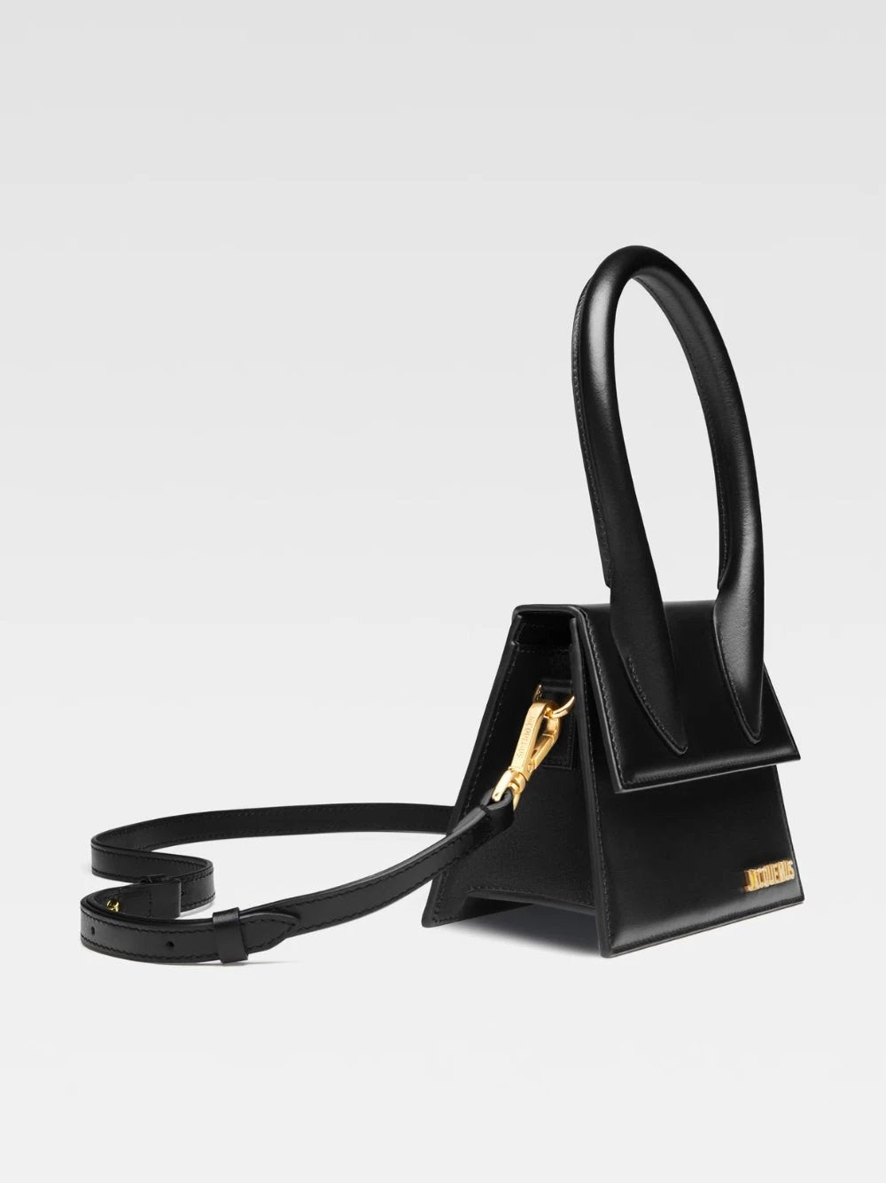 Jacquemus Black leather Le Chiquito moyen bag by Jacquemus