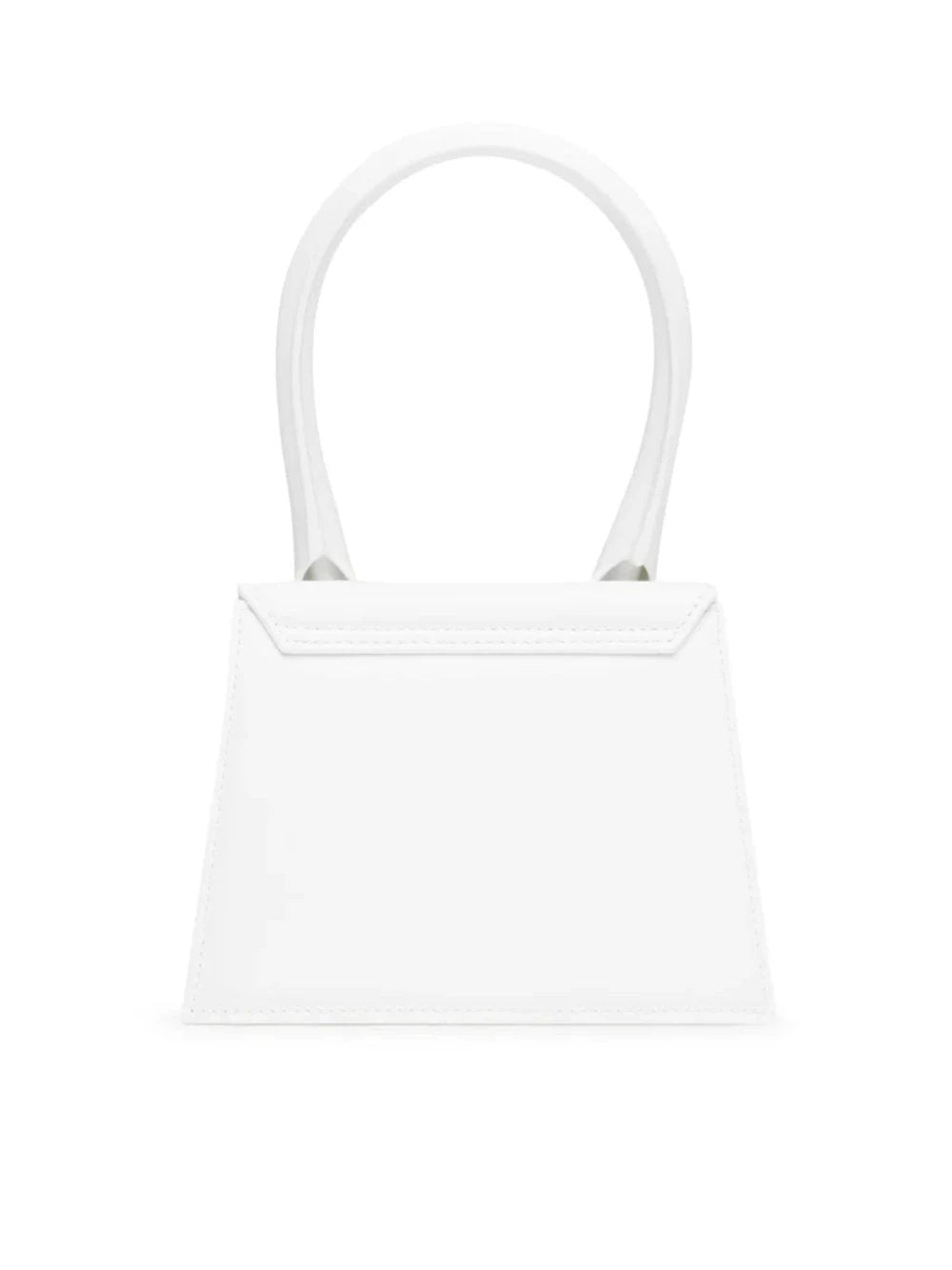 Jacquemus White Leather Le Chiquito moyen bag
