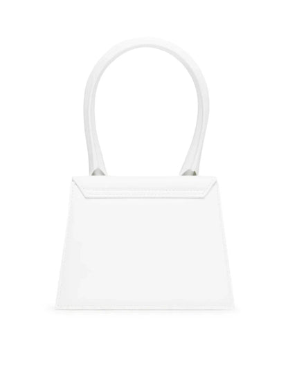 Jacquemus White Leather Le Chiquito moyen bag