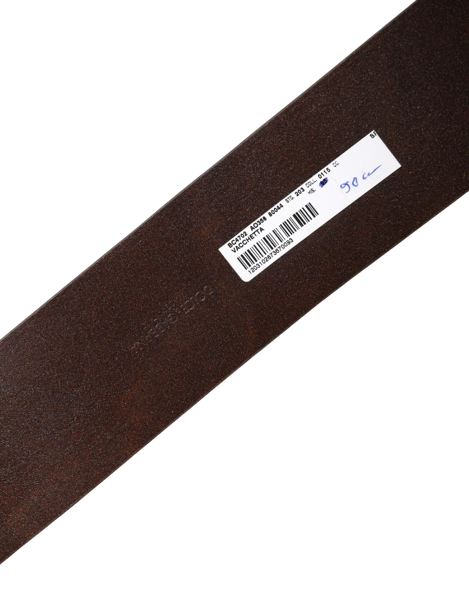 Dolce & Gabbana Brown Leather Wide Waist Metal Round Belt by Dolce & Gabbana