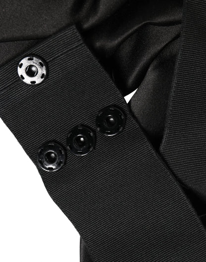 Dolce & Gabbana Black Silk Satin Sash Wide Waist Women Belt by Dolce & Gabbana