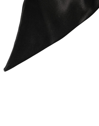 Dolce & Gabbana Black Silk Satin Sash Wide Waist Women Belt by Dolce & Gabbana