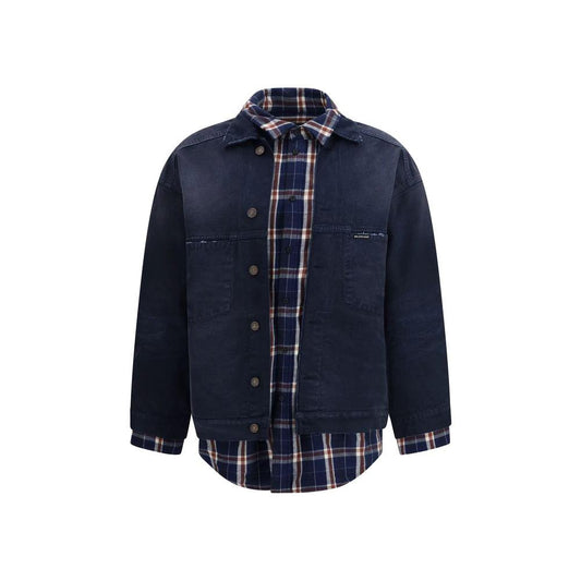 Balenciaga Blue Cotton Denim Jacket by Balenciaga