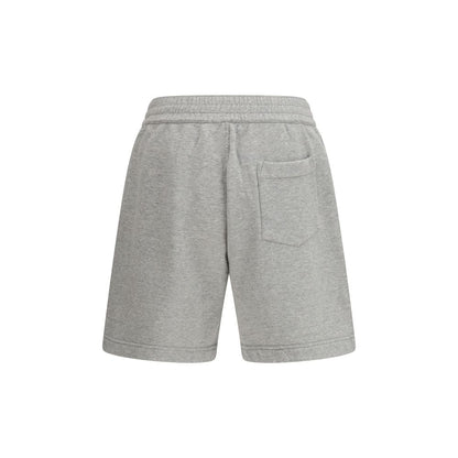 Givenchy – Bermuda en Coton Gris avec Logo Patch | SS26