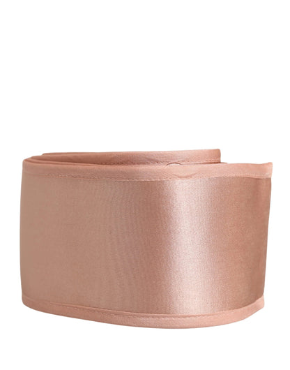 Dolce & Gabbana Light Pink Silk Satin Waist Women Cintura Belt by Dolce & Gabbana