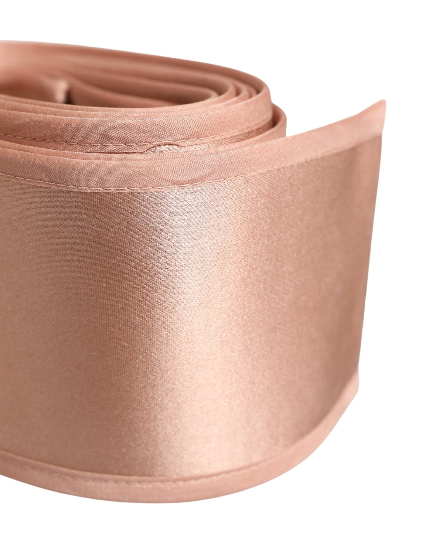 Dolce & Gabbana Light Pink Silk Satin Waist Women Cintura Belt by Dolce & Gabbana