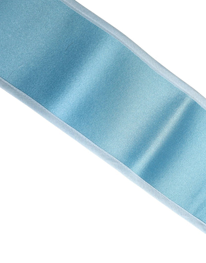 Dolce & Gabbana Light Blue Silk Satin Waist Women Cintura Belt by Dolce & Gabbana