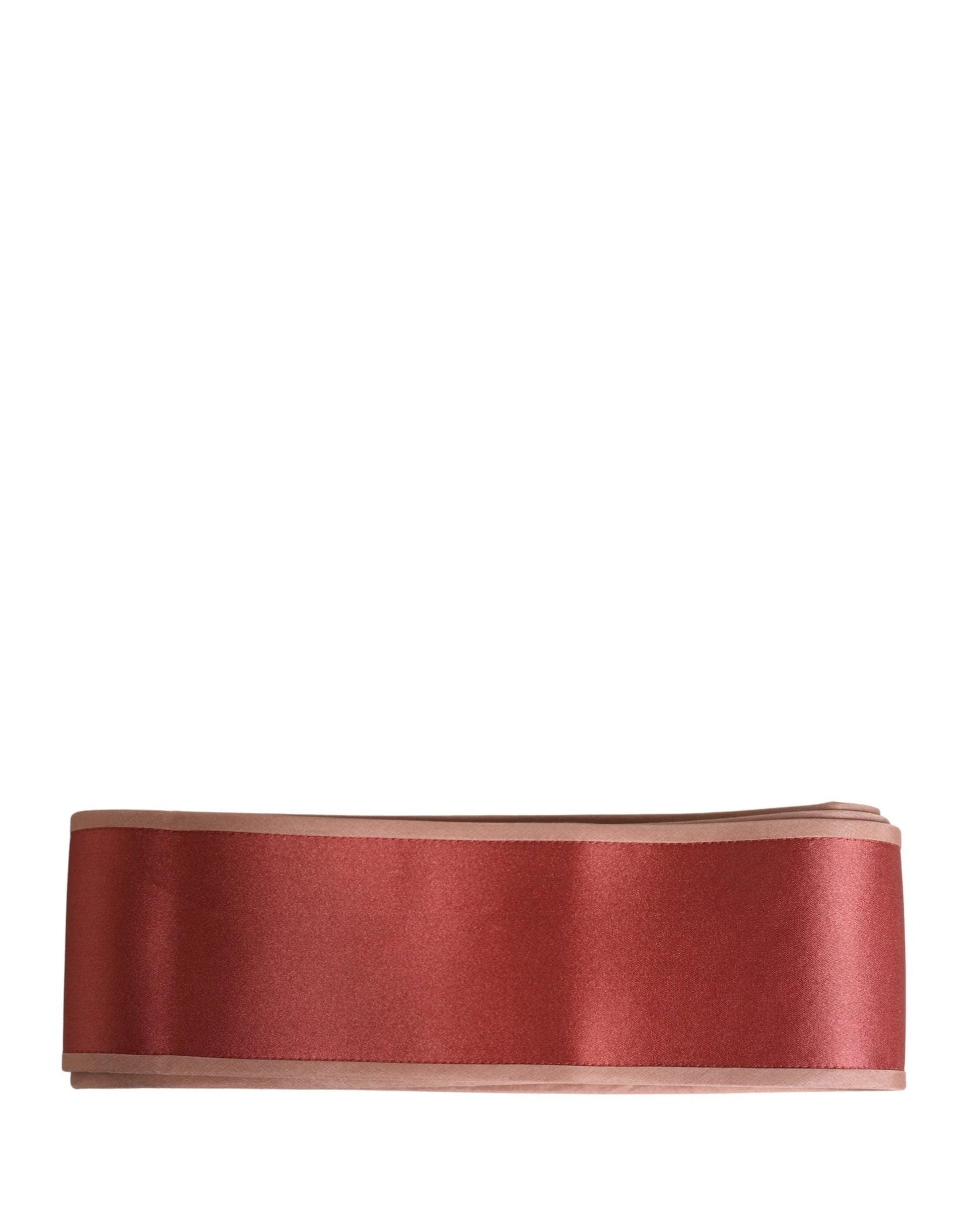 Dolce & Gabbana Pink Silk Satin Waist Women Cintura Belt by Dolce & Gabbana