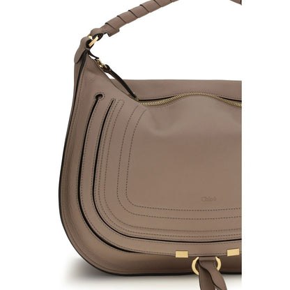 Chloé Beige Calf Leather Bos Taurus Shoulder Bag