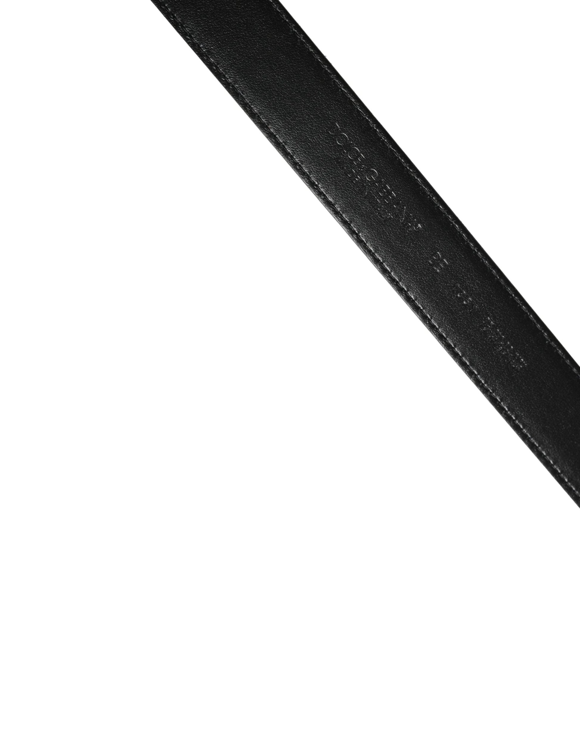 Dolce & Gabbana Brown Calf Fur Leopard Metal Buckle Belt by Dolce & Gabbana