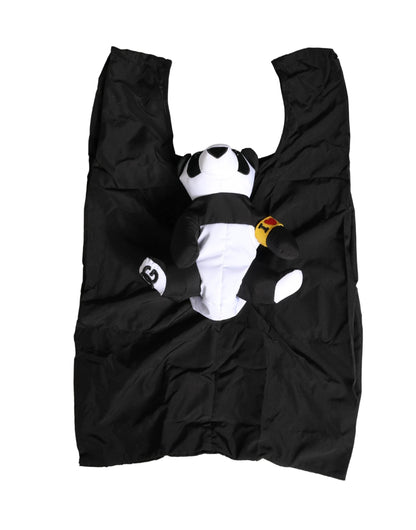Dolce & Gabbana Men Black Polyester Panda Stuffed Ecobag Bag by Dolce & Gabbana