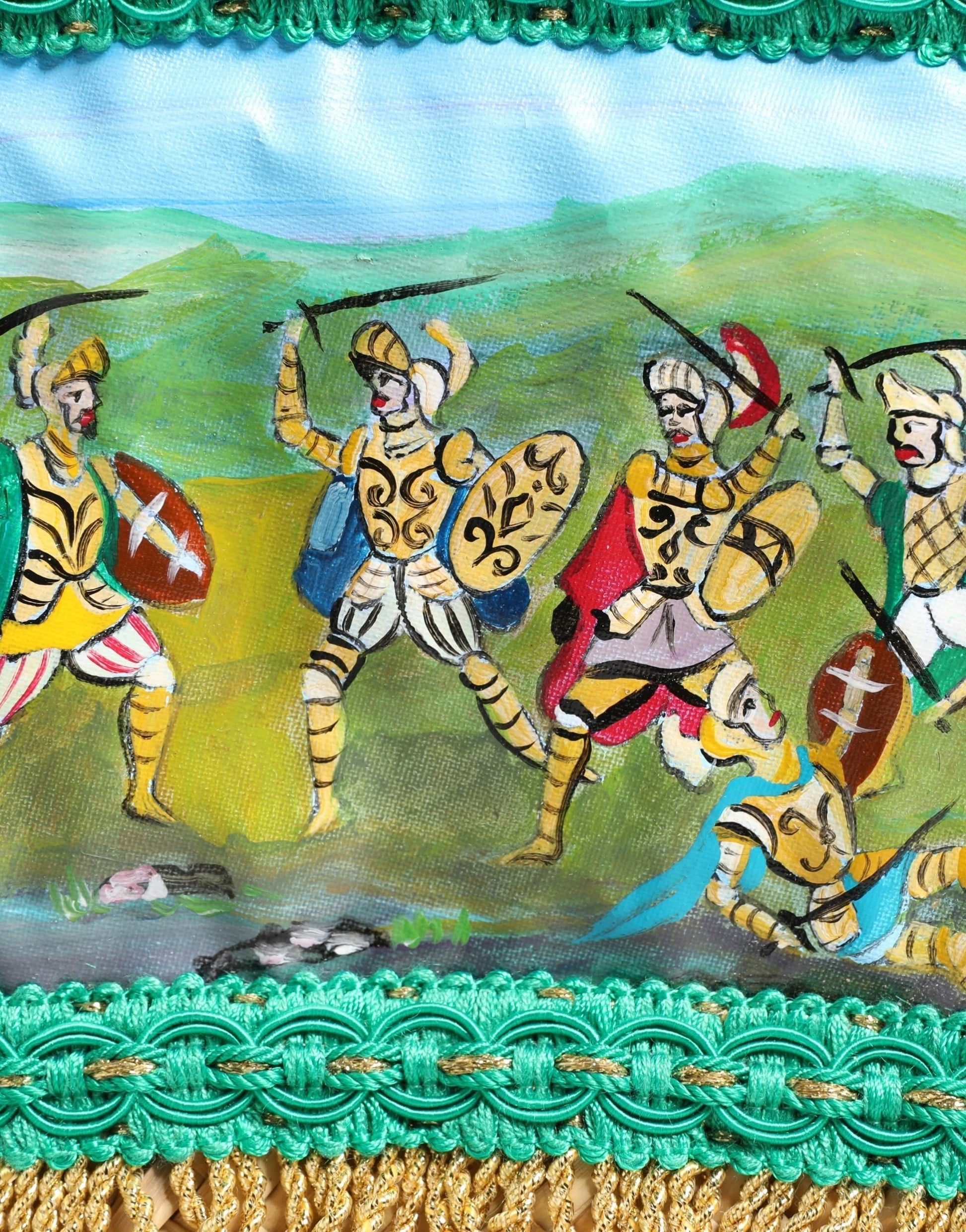 Dolce & Gabbana Multicolor Woven Straw Basket Embellished Sicily Bag by Dolce & Gabbana