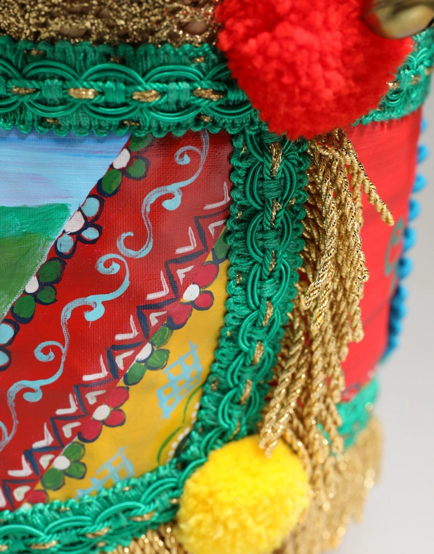 Dolce & Gabbana Multicolor Woven Straw Basket Embellished Sicily Bag by Dolce & Gabbana