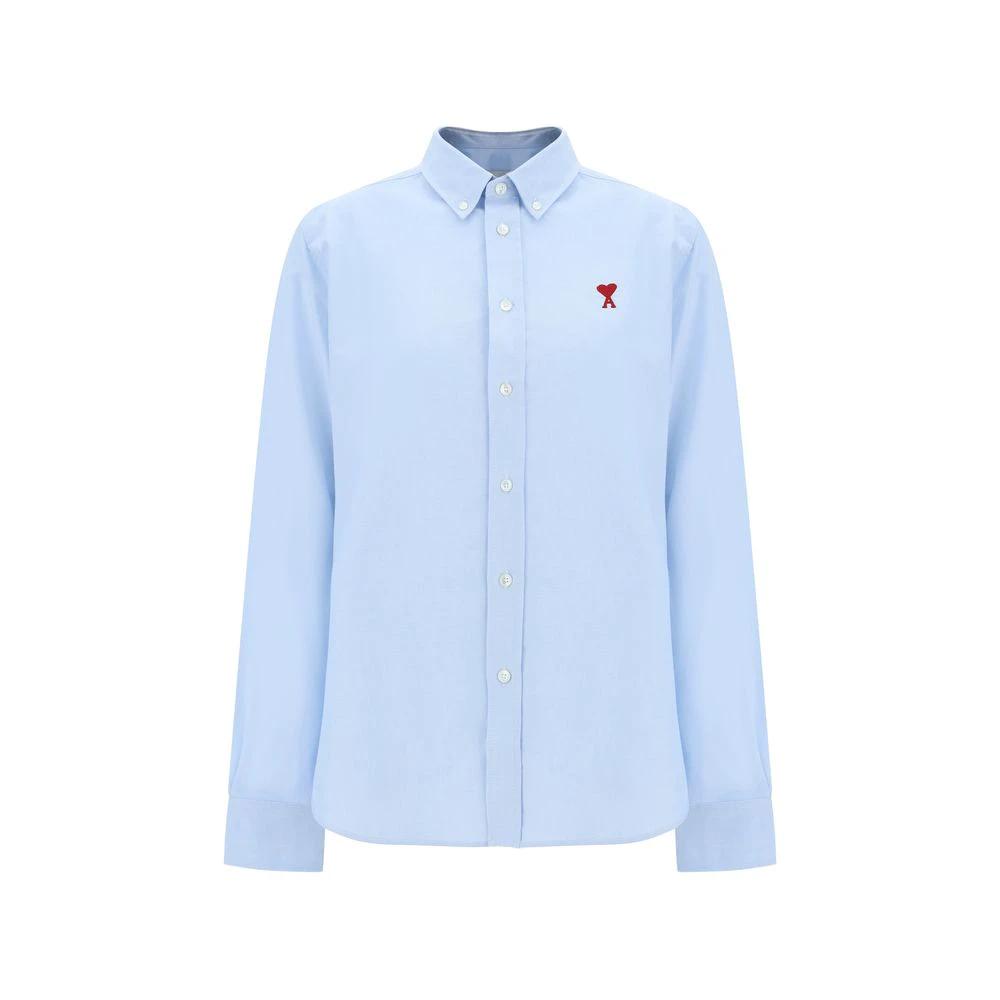 Ami Paris Blue Cotton Dress Shirt by Ami Paris