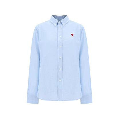 Ami Paris Blue Cotton Dress Shirt by Ami Paris