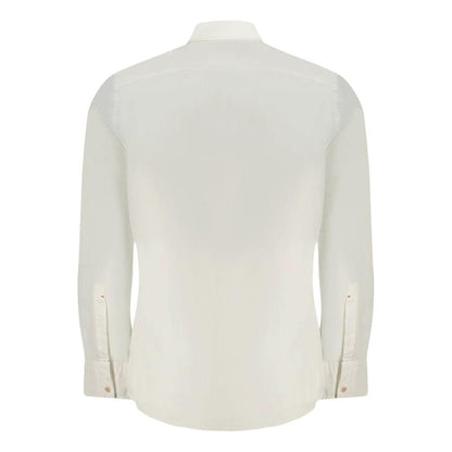 Hugo Boss White Cotton Men Shirt by Hugo Boss