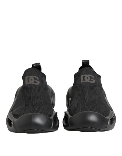 Baskets Dolce & Gabbana homme slip-on Wave en polyester noir – MV7329