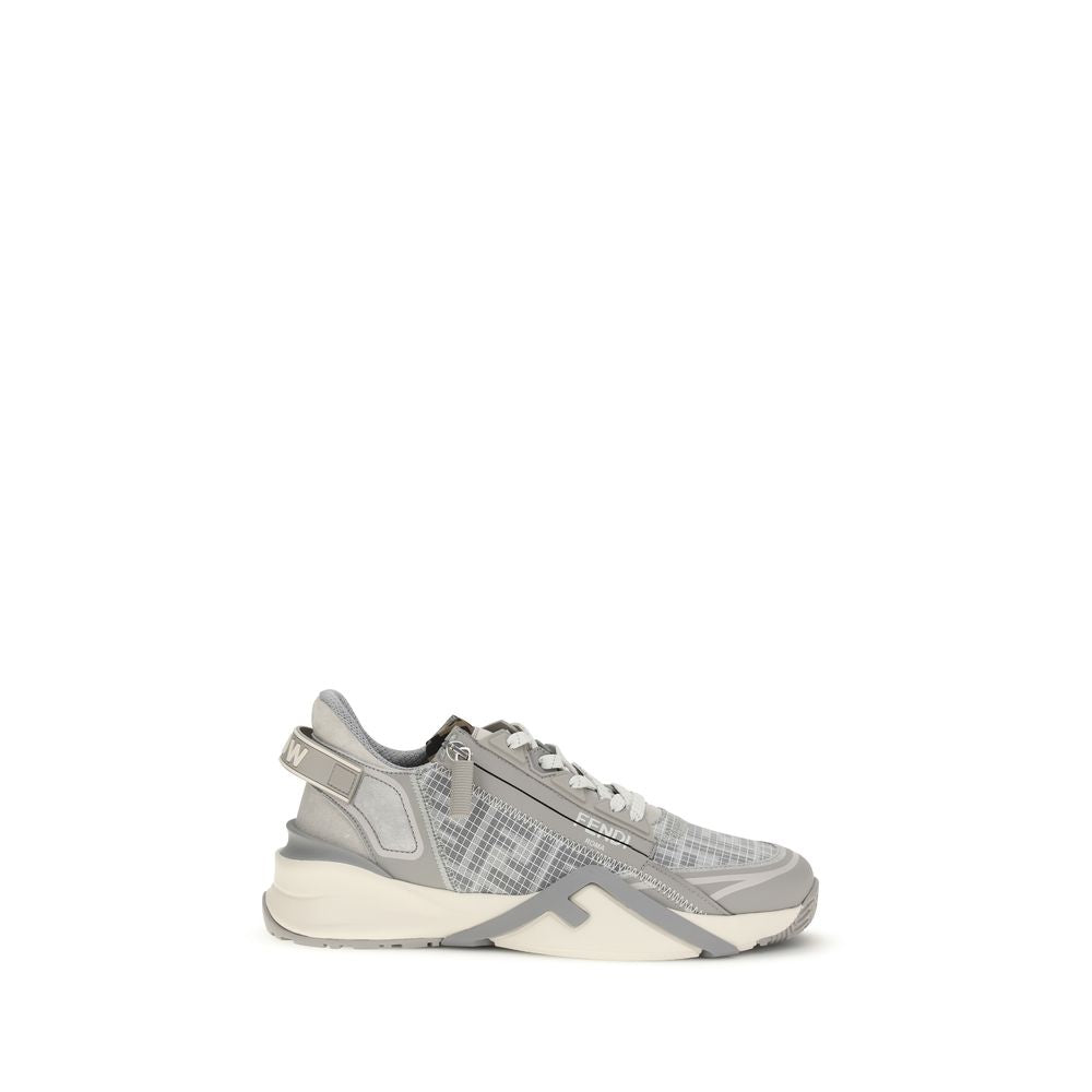 Fendi Gray Polyester Athletic Sneakers by Fendi