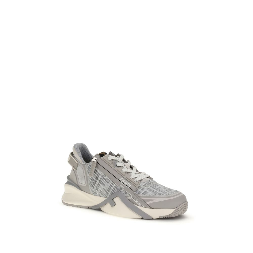 Fendi Gray Polyester Athletic Sneakers by Fendi