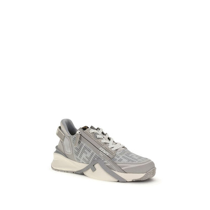 Fendi Gray Polyester Athletic Sneakers by Fendi