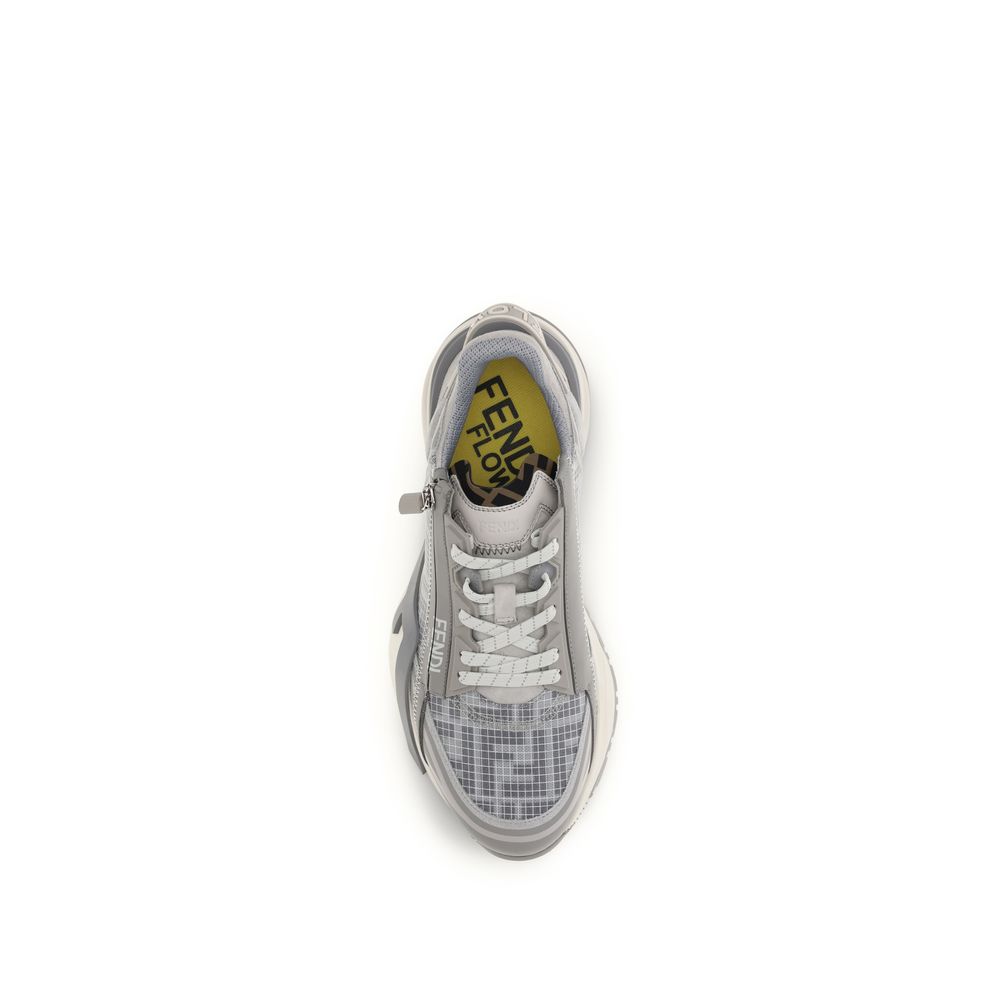 Fendi Gray Polyester Athletic Sneakers by Fendi