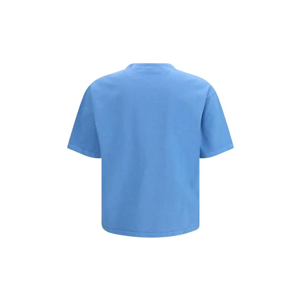 Prada Blue Cotton T-Shirt by Prada