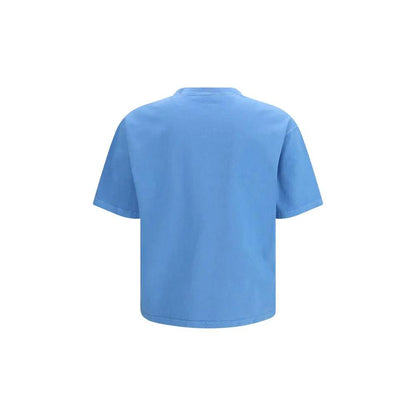Prada Blue Cotton T-Shirt by Prada