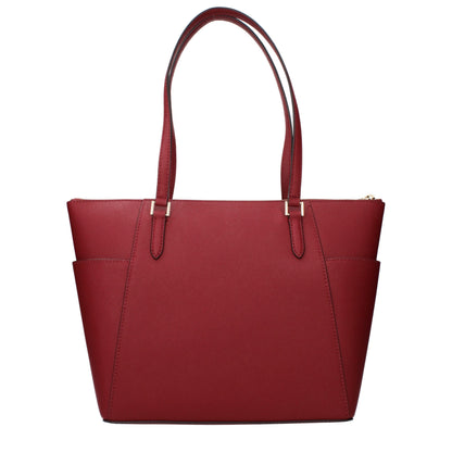 Michael Kors Red Leather Shoulder Bag