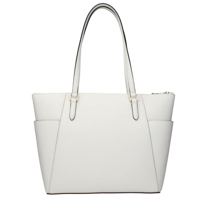 Michael Kors White Leather Shoulder Bag