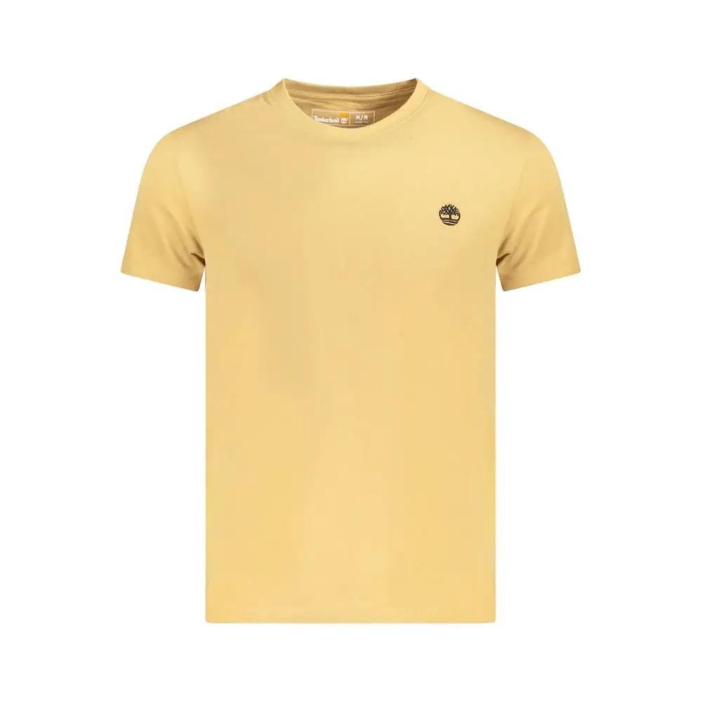 Timberland Beige Cotton Men T-Shirt by Timberland